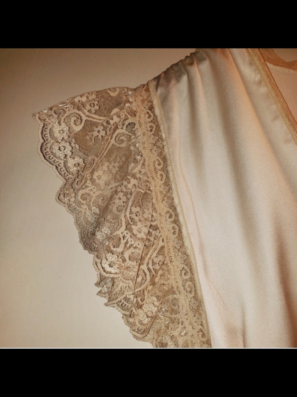 VTG Lily of France Ivory Satin Lace-Trim Lingerie Romper M - Picture 6 of 8